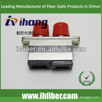 SC FC adapter / optical hybrid adapter duplex metal housing